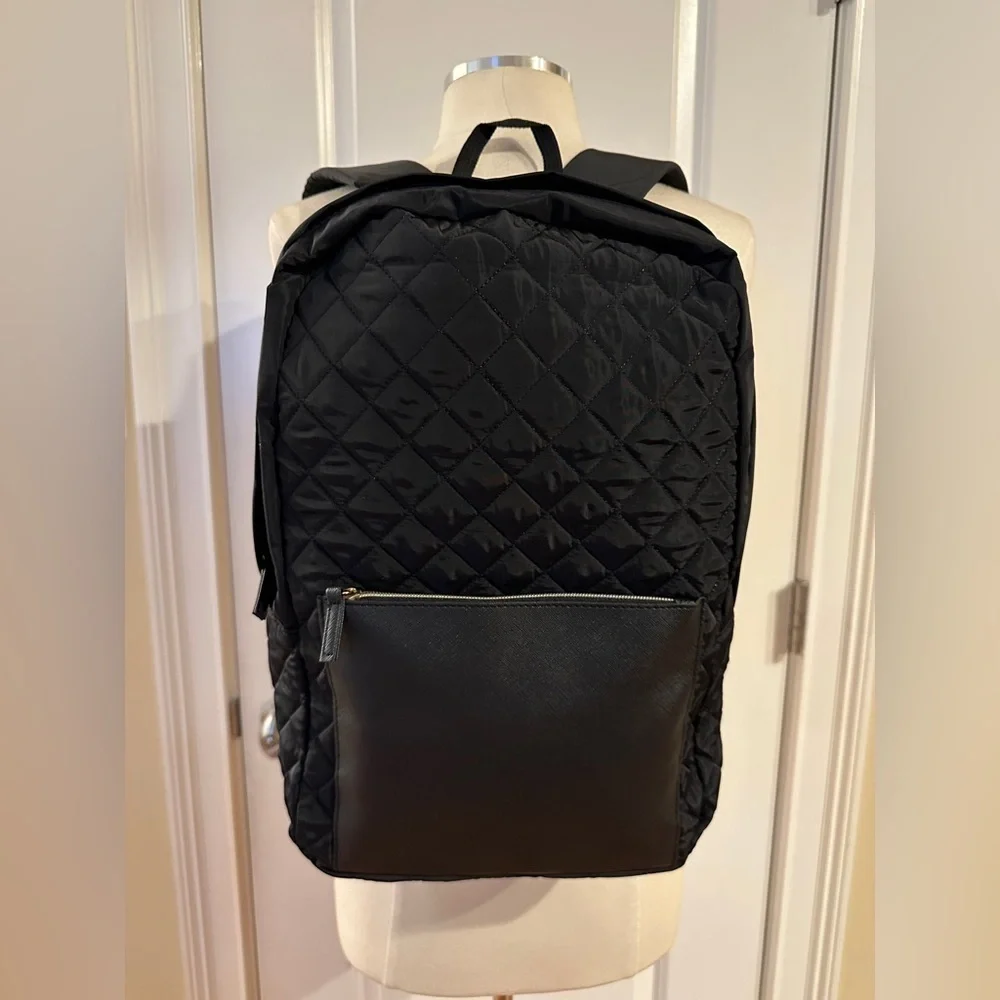 DSW Exclusive Black Quilted Backpack